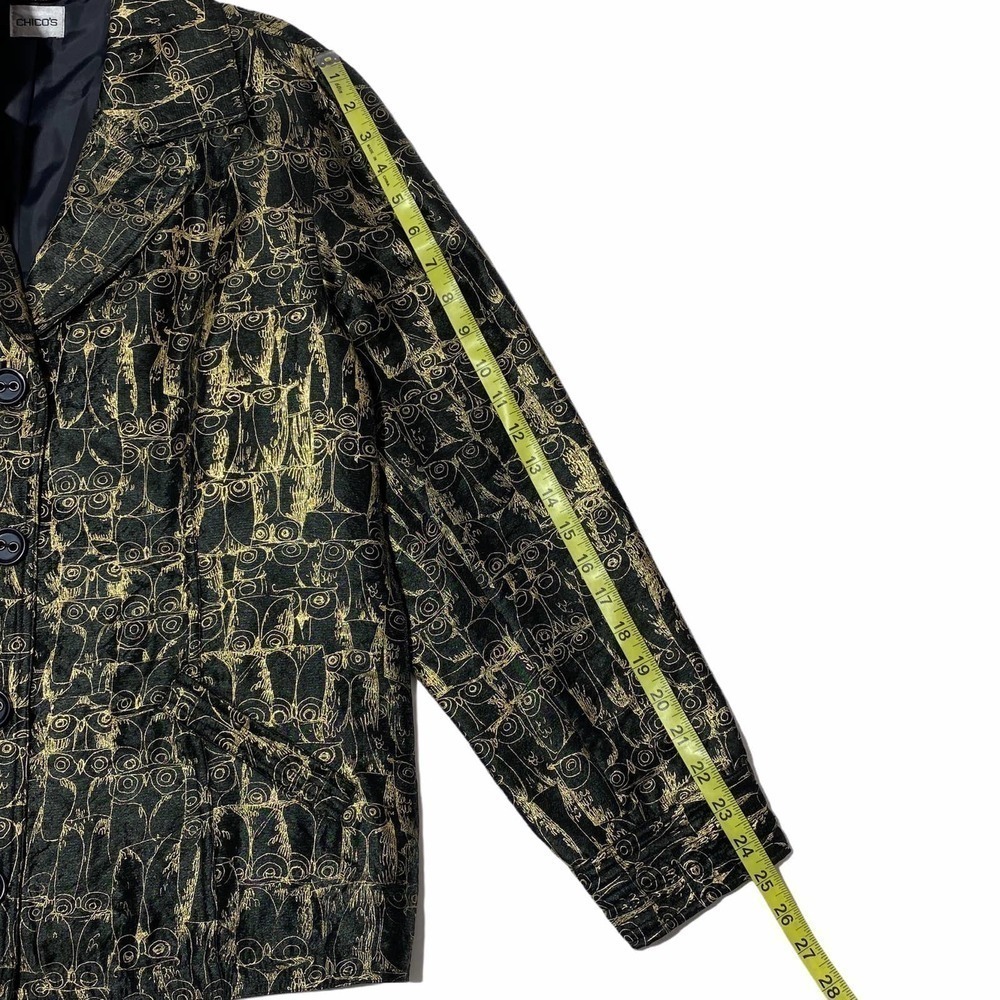 Chico’s Printed Button Down Blazer Jacket Coat - image 7